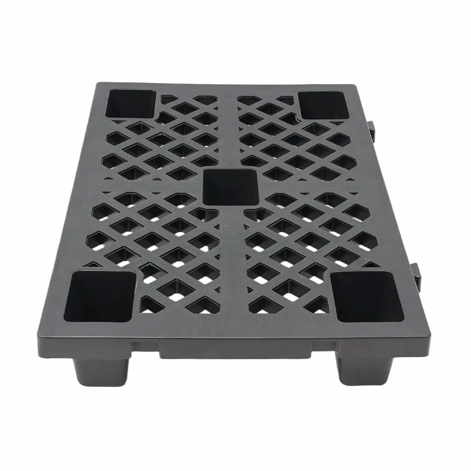 6 pallet leggero nel quartiere EuromMis, 600 x 400 x 100 mm, meccanismo di collegamento a scatto (nero)