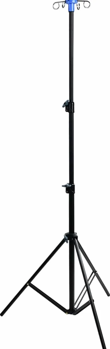 Supporto per Asta portaflebo Pieghevole Portatile da 6,5 ​​Piedi 4 Ganci Supporto per Borsa antigoccia a 3 Gambe Asta endovenosa Pieghevole Regolabile in Altezza per Viaggi