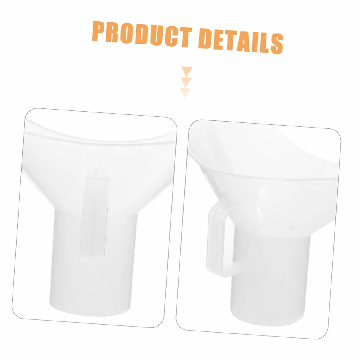 Set 4 Pezzi Bicchieri per Lavaggio degli Occhi in Plastica Bianca per Pulizia Oculare in Laboratorio