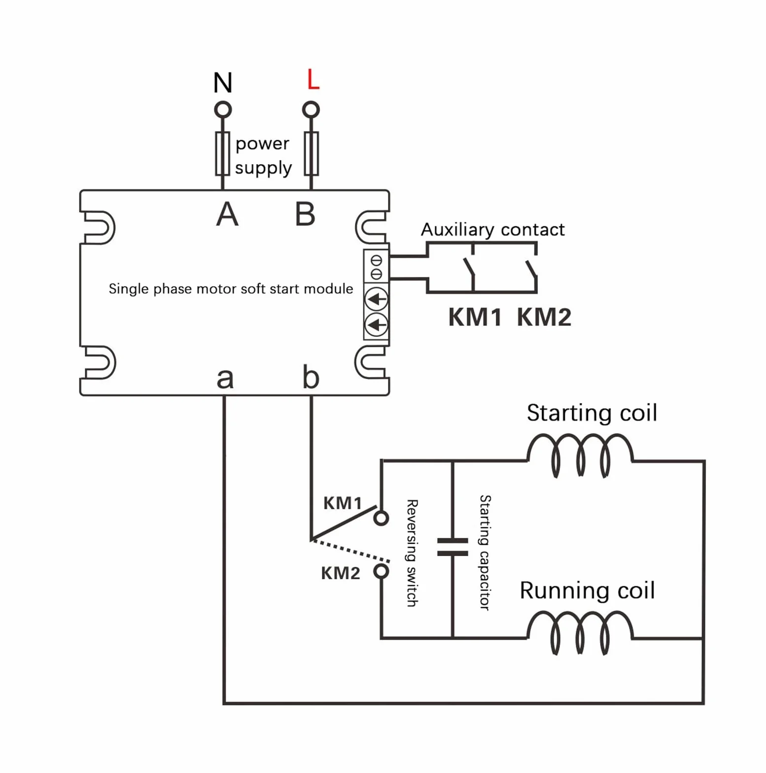 soft start Avviatore statico motore intelligente monofase Modulo di avviamento progressivo Avvio lento for pompa dell'acqua Ventola del motore for pompa dell'acqua, ventola, veicolo di navigazione ecc