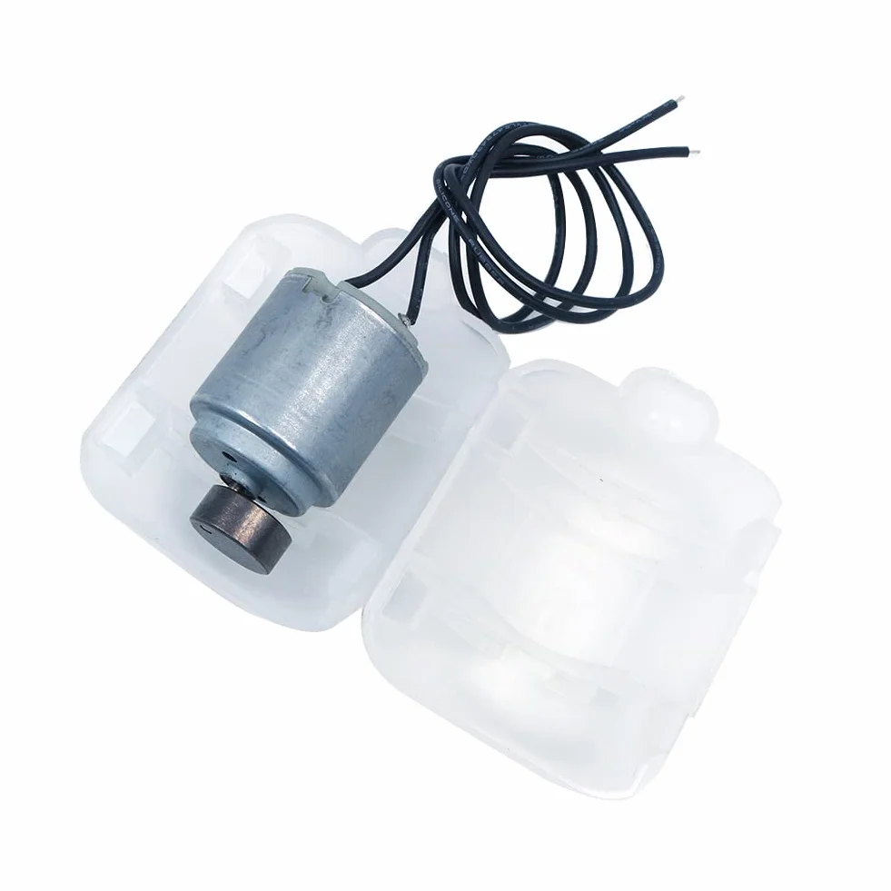 DollaTek 2PCS 260 Mini Micro Motore 12V 6000rpm con Custodia in Plastica Mini Vibrazione Micro Motore Per Massaggio Pad FAI DA TE
