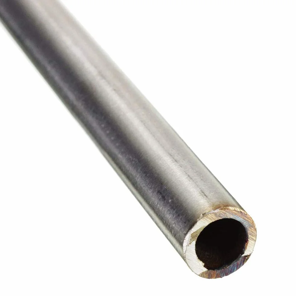 Tubo rotondo in acciaio inossidabile 304 diametro esterno 12 mm diametro interno 10 mm lunghezza 250 mm argento