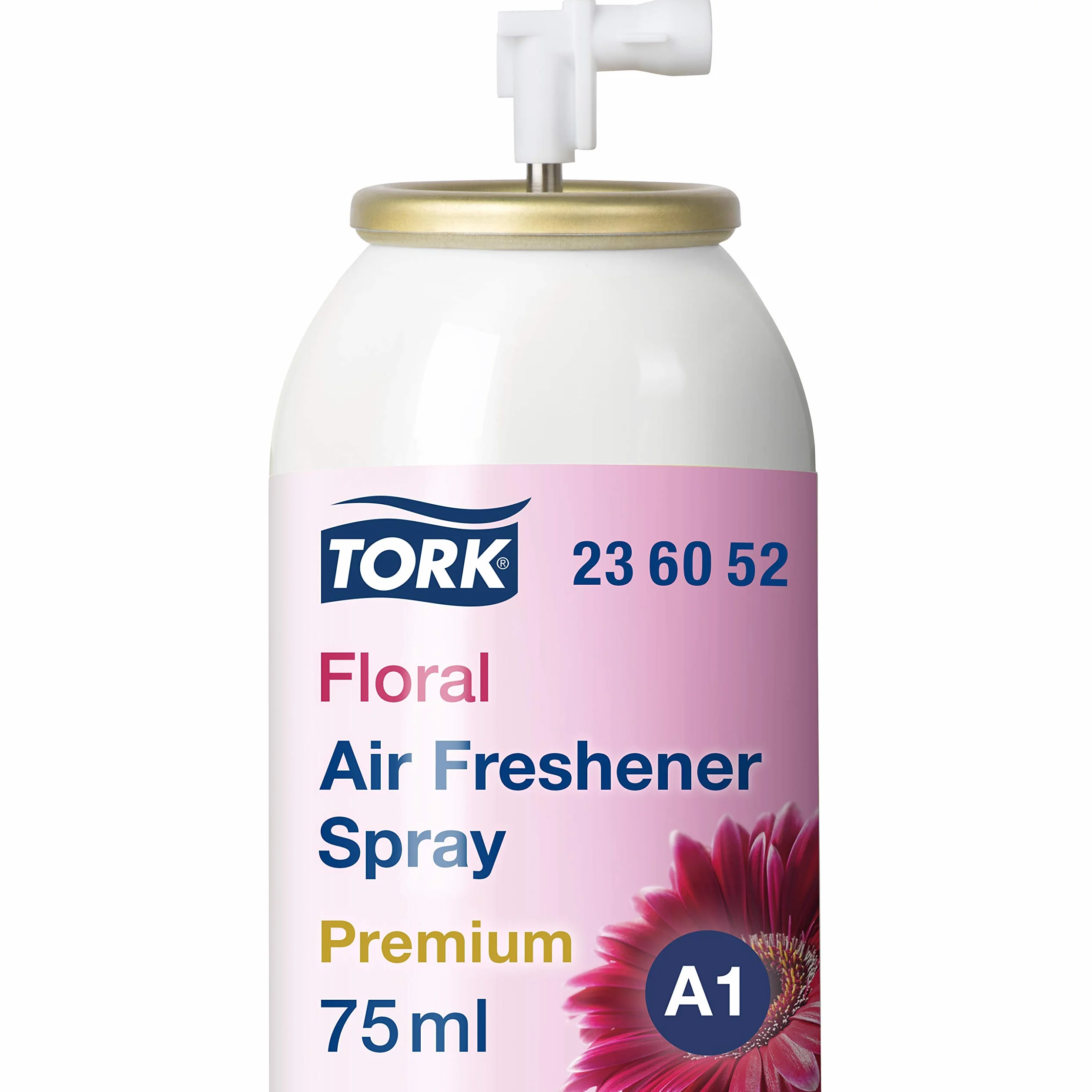 Tork 236052 Deodorante Spray Premium Floreale / Ricarica da 75 ml per dispenser, compatibile con sistema A1, numero di dosi: 3000