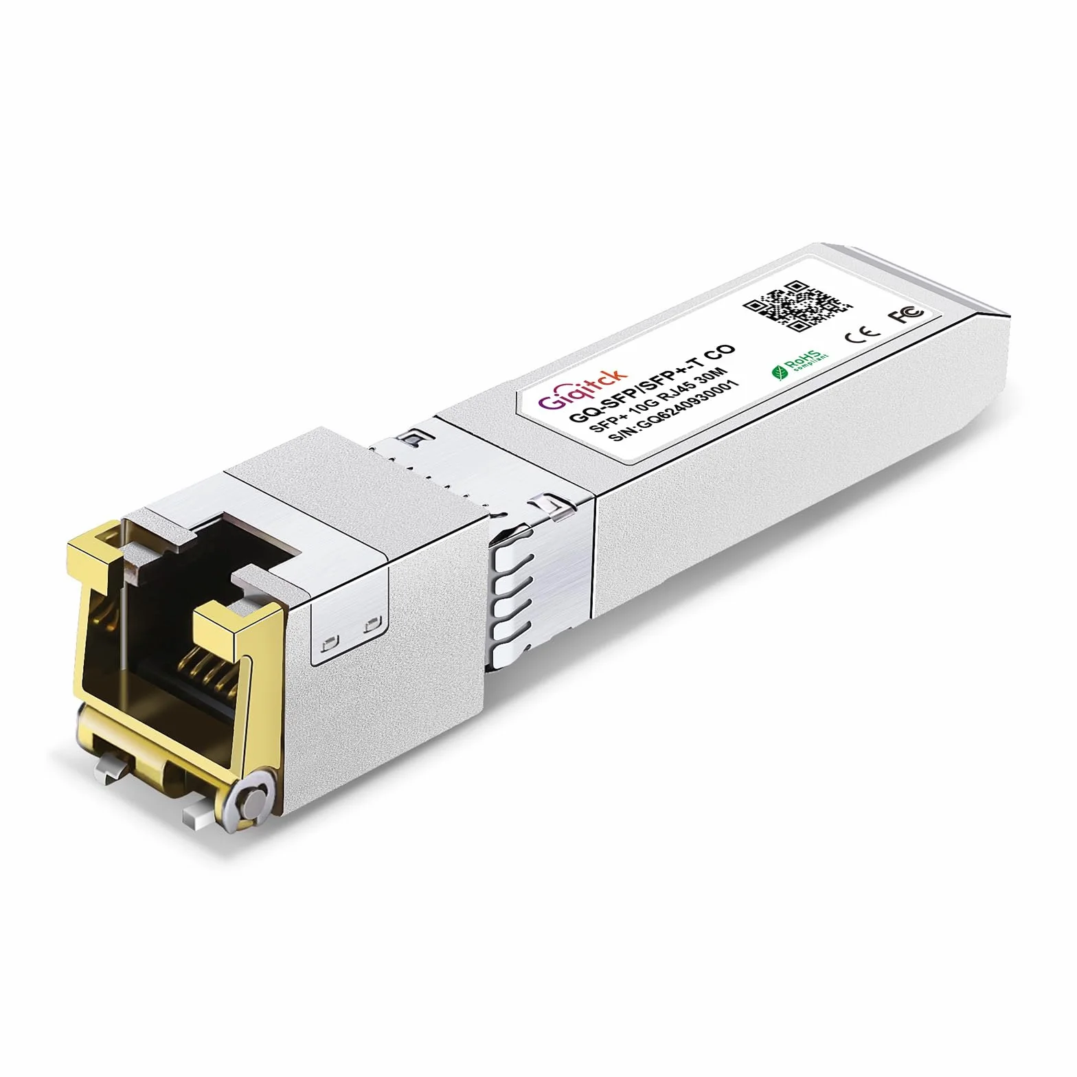 SFP+ RJ45 10GBASE-T Transceiver Copper Module 1.25G/2.5G/5G/10G for Cisco Ubiquiti Netgear up to 30m