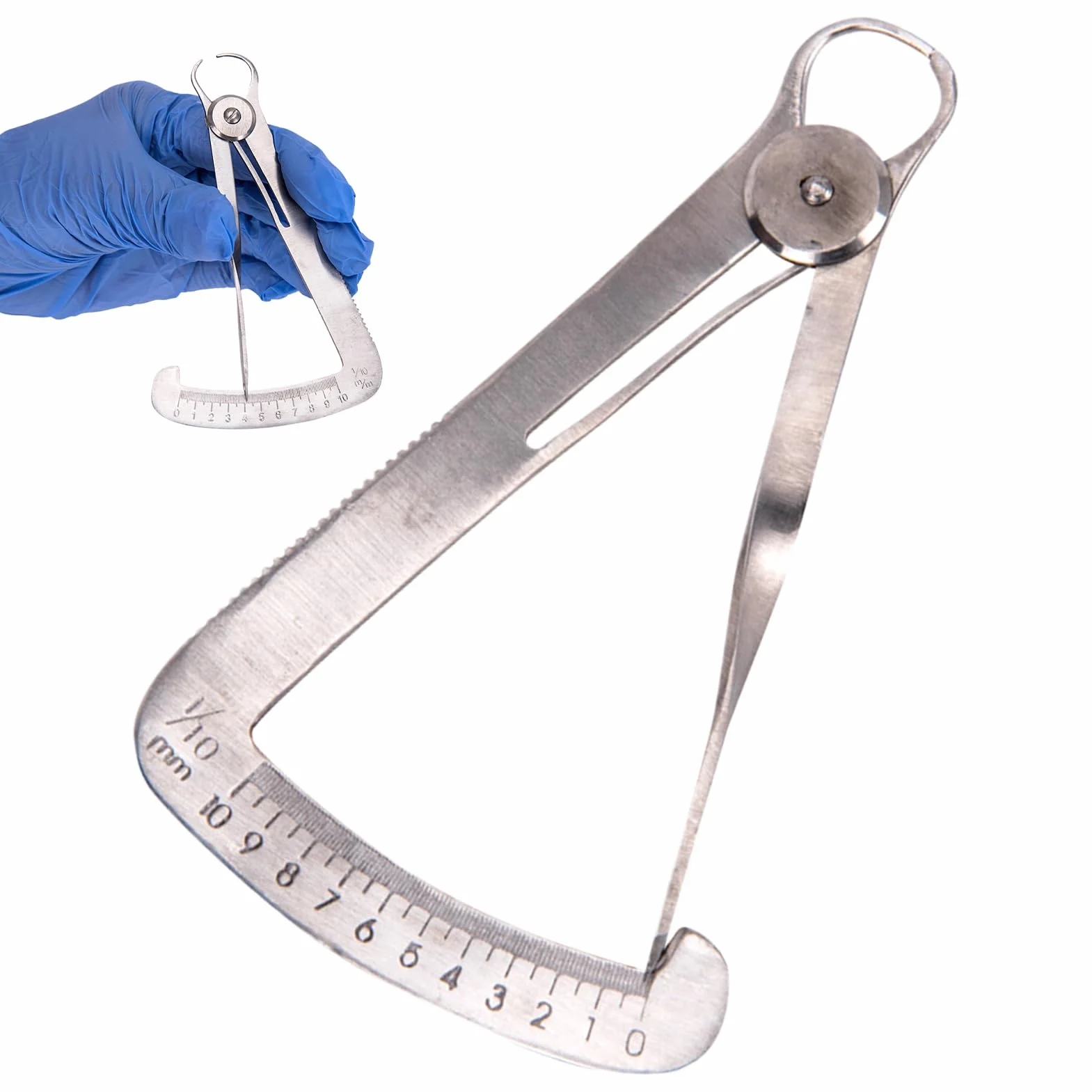 Calibro del triangolo di precisione in acciaio inossidabile - Utensile dentale ad alta precisione, spessore manuale corona