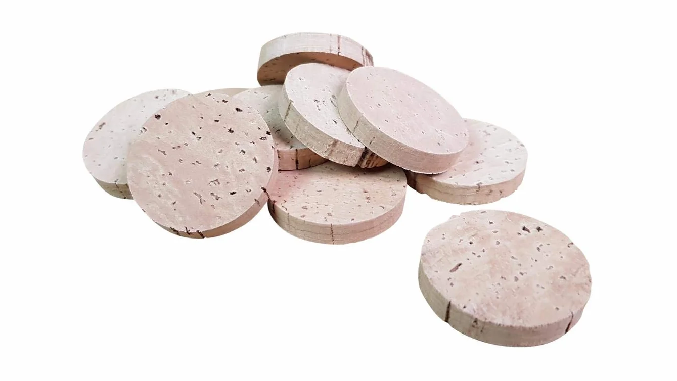 Dischi in sughero 35 mm x 6 mm, 20 pezzi, sughero naturale per bricolage e modellismo