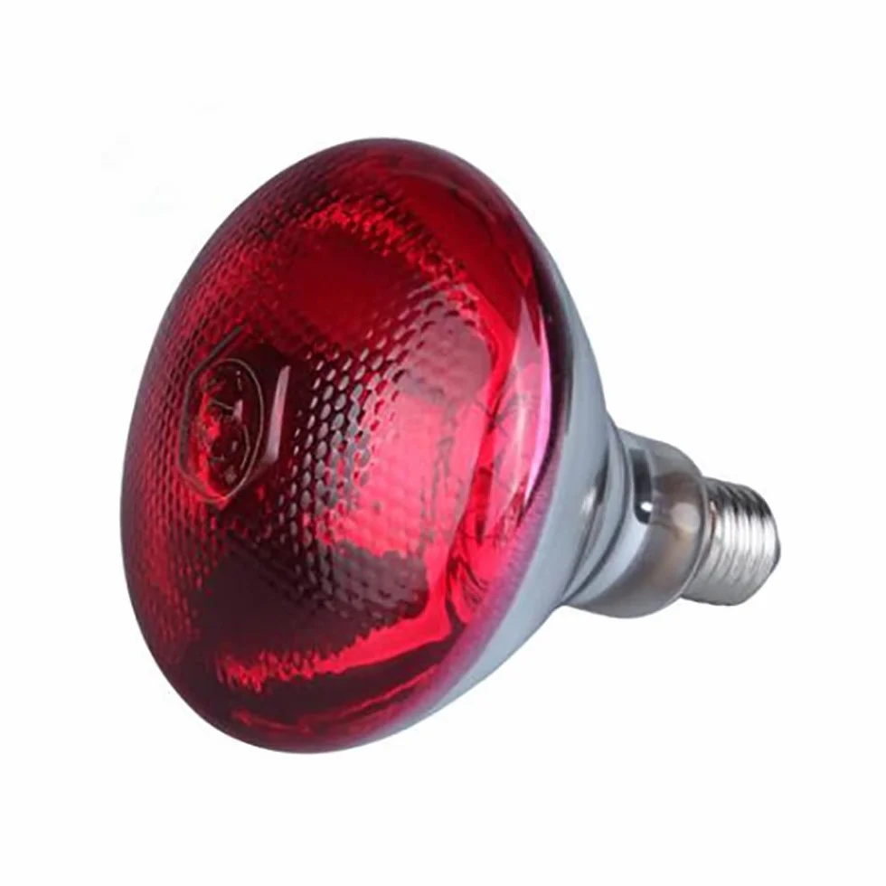 2Pcs 150W Lampadina Rossa Vicino Infrarossi Riscaldamento Lampada di Ricambio per Suini e Pollame