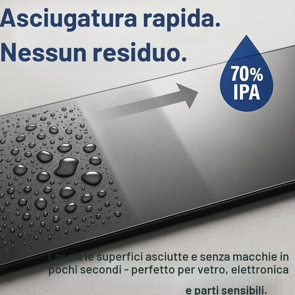 GiDeli Isopropanolo 70% 5 litri detergente alcool isopropilico IPA per pulizia componenti elettronici