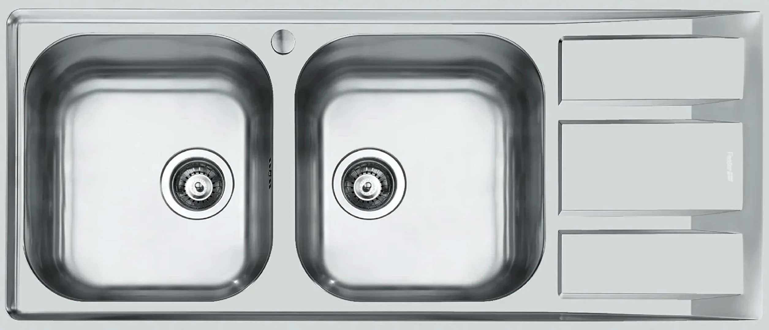 Lavello da cucina 2 vasche 116 cm inox - FM Marine