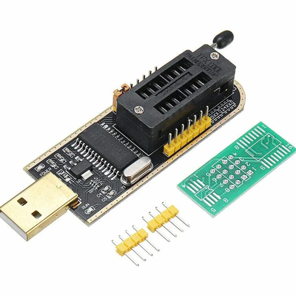 DollaTek sop8 soic8 test clip per eeprom 25cxx / 24cxx + ch341a 24 25 series eeprom flash bios programmatore usb