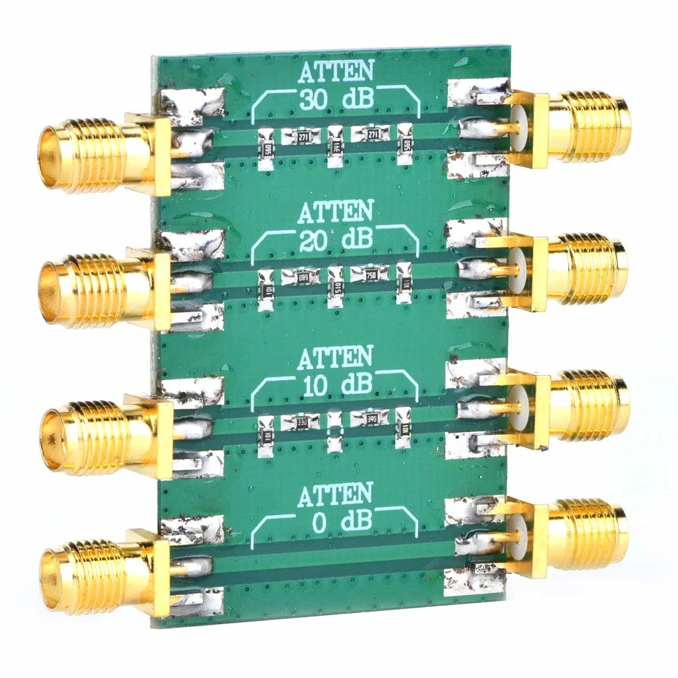 Attenuatore di frequenza radio DC-4.0GHz, impedenza di 50Ω, attenuatore fisso a doppia testa femmina SMA per apparecchiature elettroniche