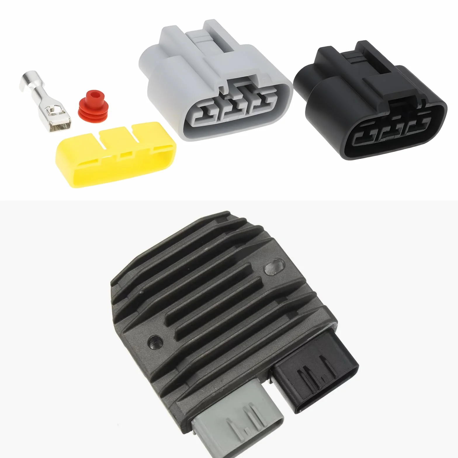 Zestaw Kit Connettore Regolatore Raddrizzatore 3Pin RM14016 Compatibile Shindengen MOSFET FH020AA FH012AA SH847