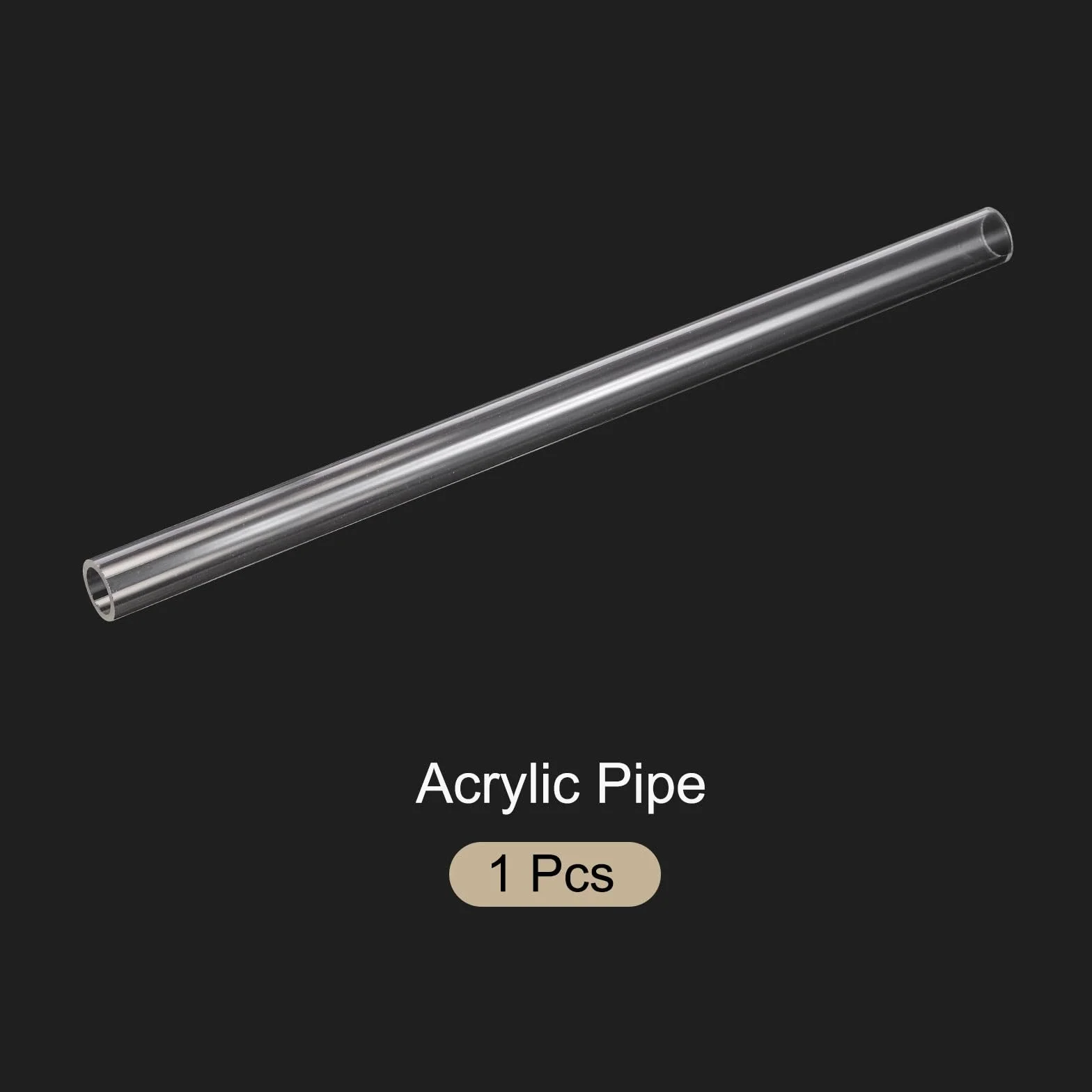 Tubo Rigido in Plastica Trasparente 12" 14mm x 18mm Acrilico Policarbonato