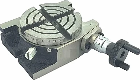 Tavolo rotante da 7,6 cm – 80 mm orizzontale e verticale modello di precisione, rotante, fresatrice, indicizzatrice (U).