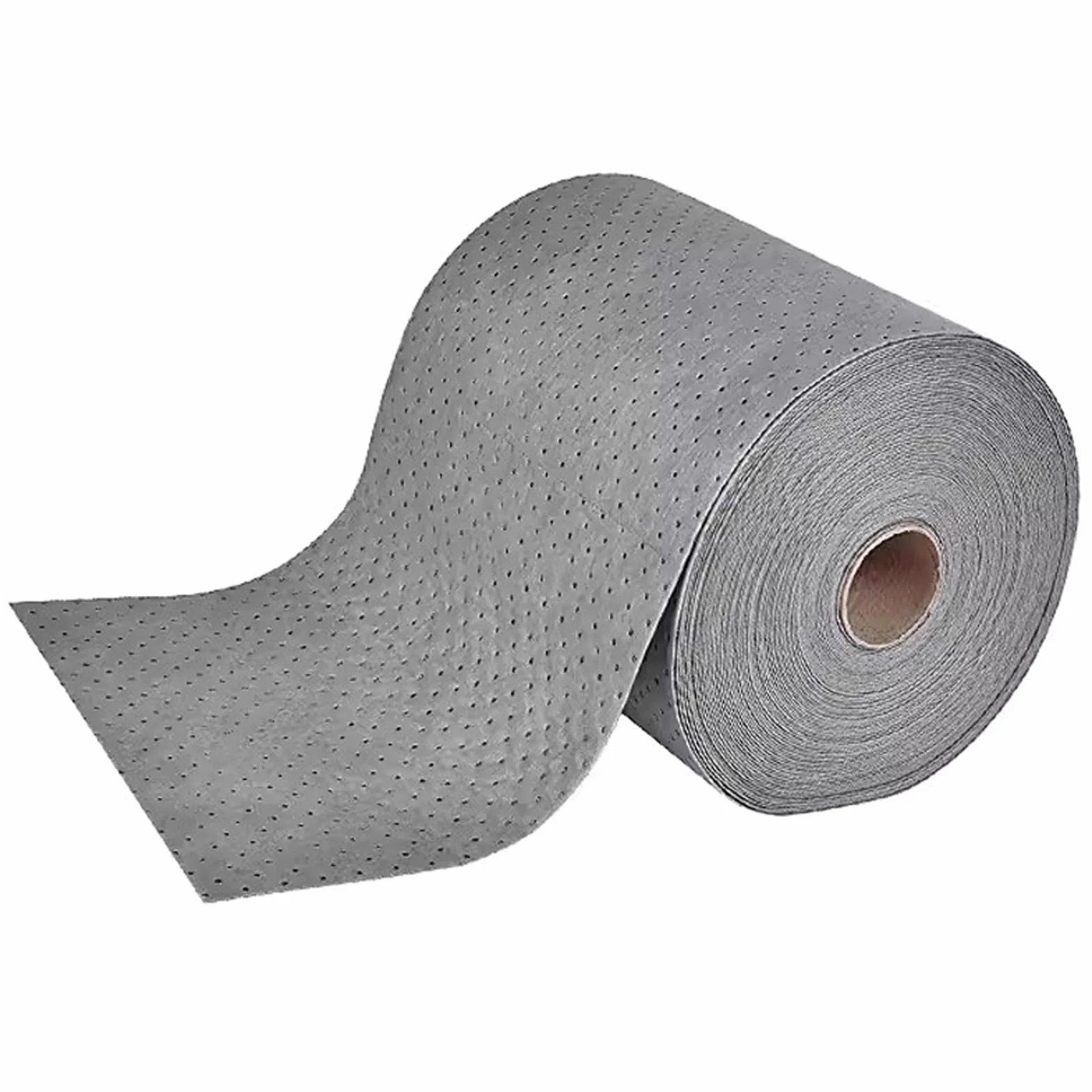 Grigio Tappetini Rotolo Assorbenti per Olio Polipropilene Olio-Pulizia Tappetino Assorbente per Assorbire Oli Refrigeranti Solventi Acqua(Size:4mm-0.4x50m Roll,Color:Grigio)