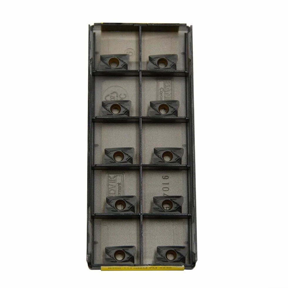 Set 10 inserti carburo R39011T308MPM4340 fresatura CNC precisione acciaio