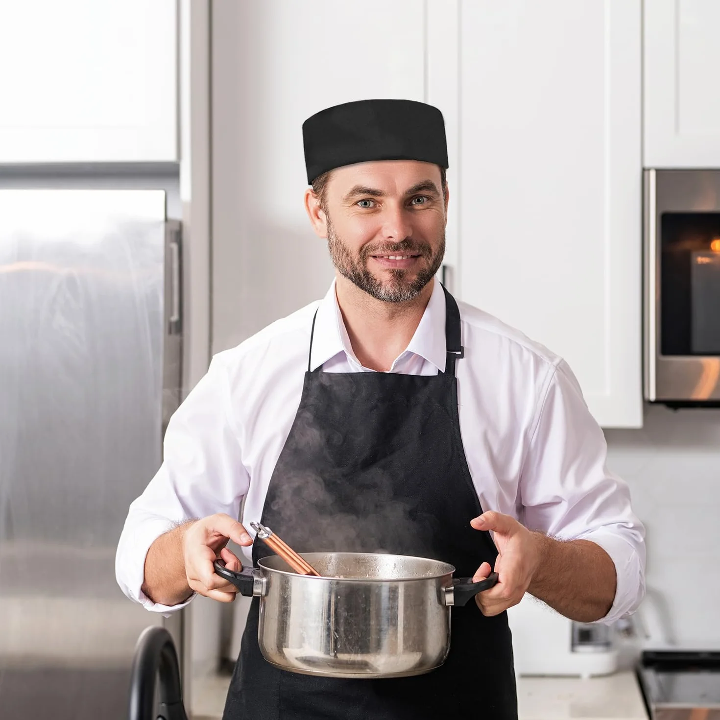 Cappelli da cuoco traspiranti regolabili taglia unica per chef fornai catering