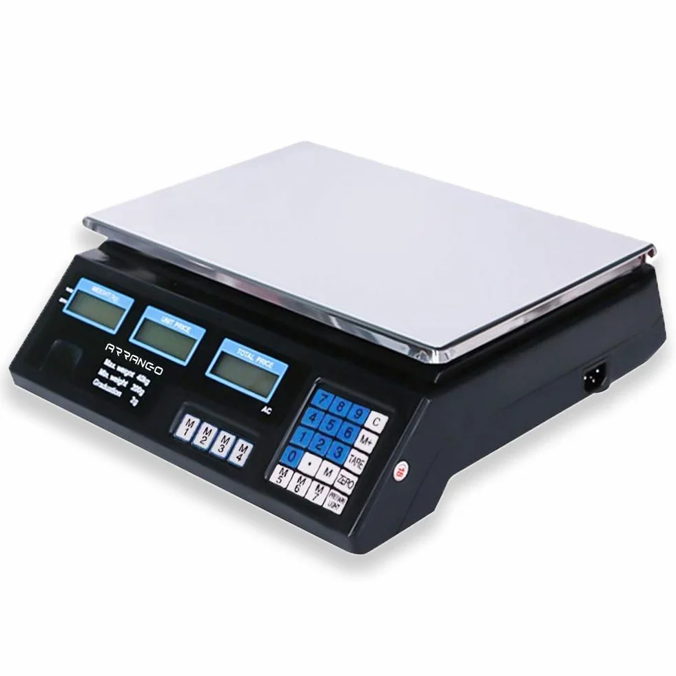 Bilancia Elettronica Digitale Professionale 5g-40kg Acciaio Inox