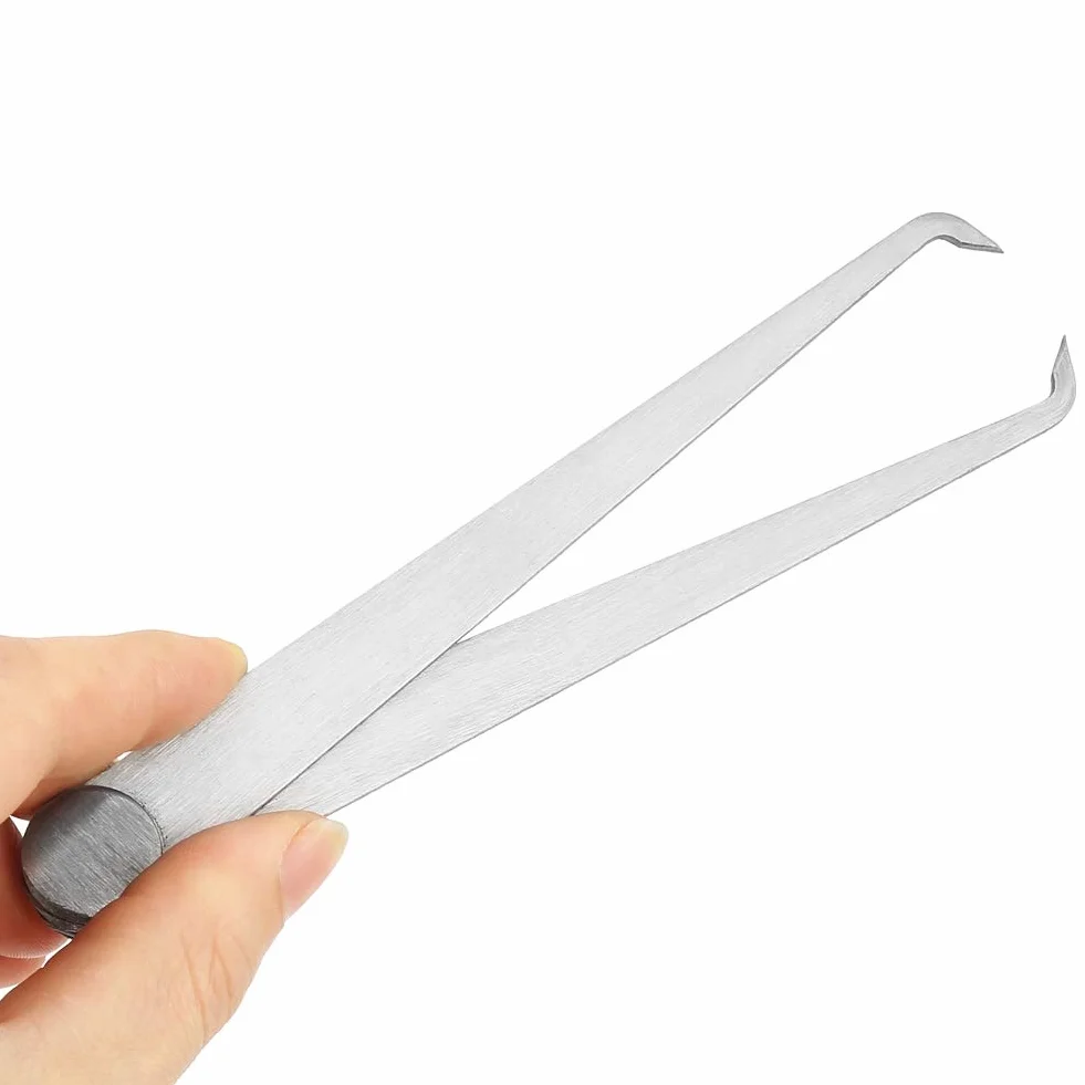 Pinza di misura 150 mm in acciaio inox con molla per ceramica scultura