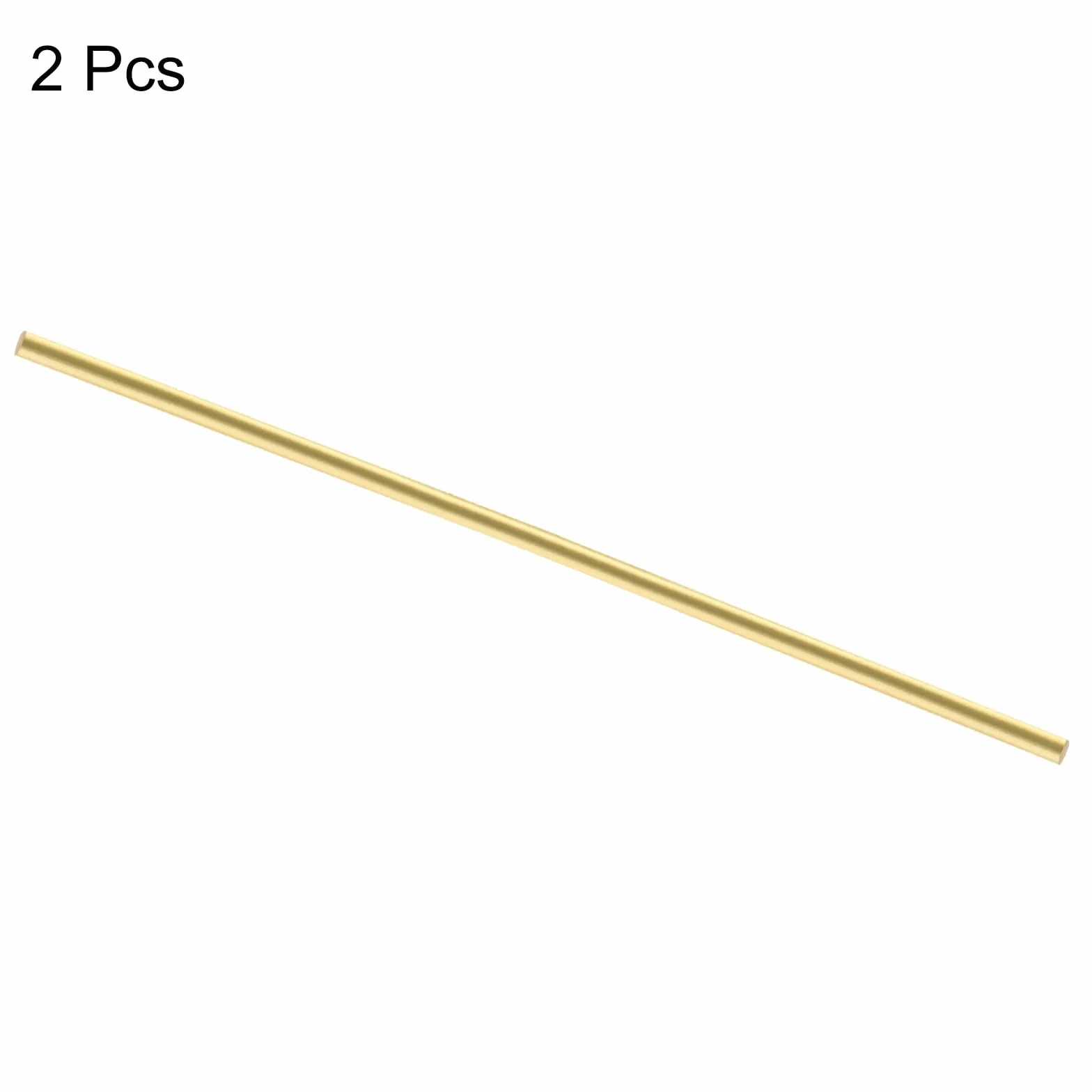 QUARKZMAN 2pcs Barre Ottone (4mm)3/16 Pollice x (200mm)8 Pollice Barra Tonda Solida Ottone per Maniglie Coltello Spillo DIY Modello Aereo