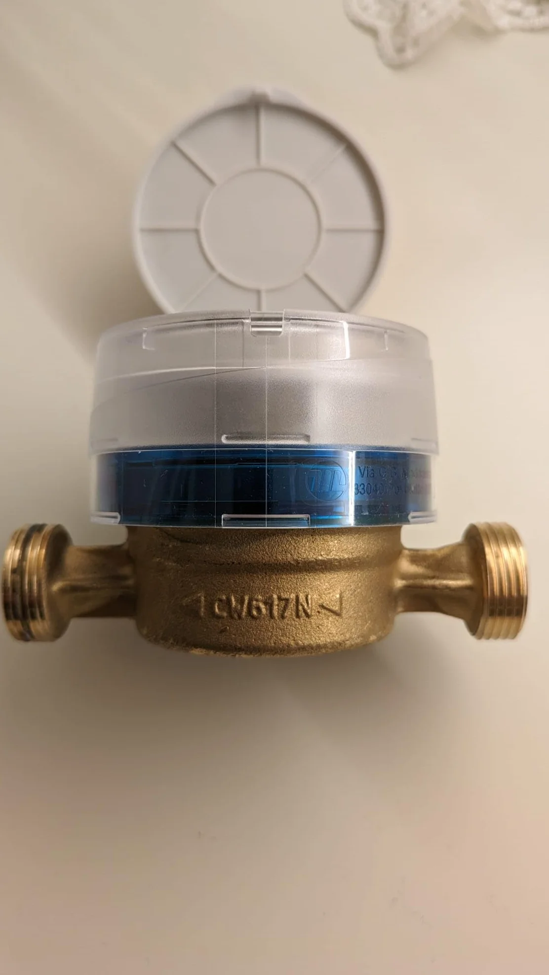 CONTATORE ACQUA FREDDA DN15 (1/2") OTTONE CERTIFICATO ACQUA POTABILE DM174/2004 MID 110mm