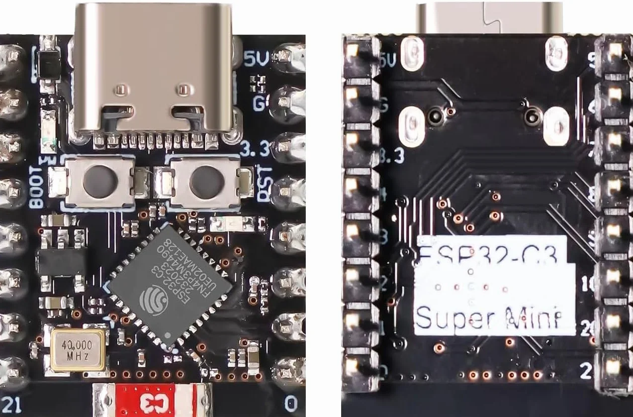 ESP32-C3 Mini Scheda di Sviluppo WiFi Bluetooth Compatibile Arduino 6 Pezzi