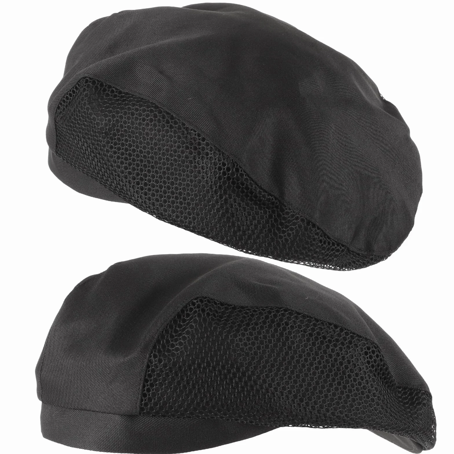 Generico 2 Pezzi Cappelli da Cuoco in Rete Traspirante per Ristorante Bar Pasticceria