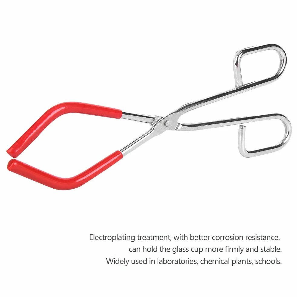 Pinza crogiolo Pinza crogiolo Pinza a morsetto Pinza a prova di corrosione Strumento didattico Pinza laboratorio ad alta pressione Pinza a clip per impianti chimici ufficio