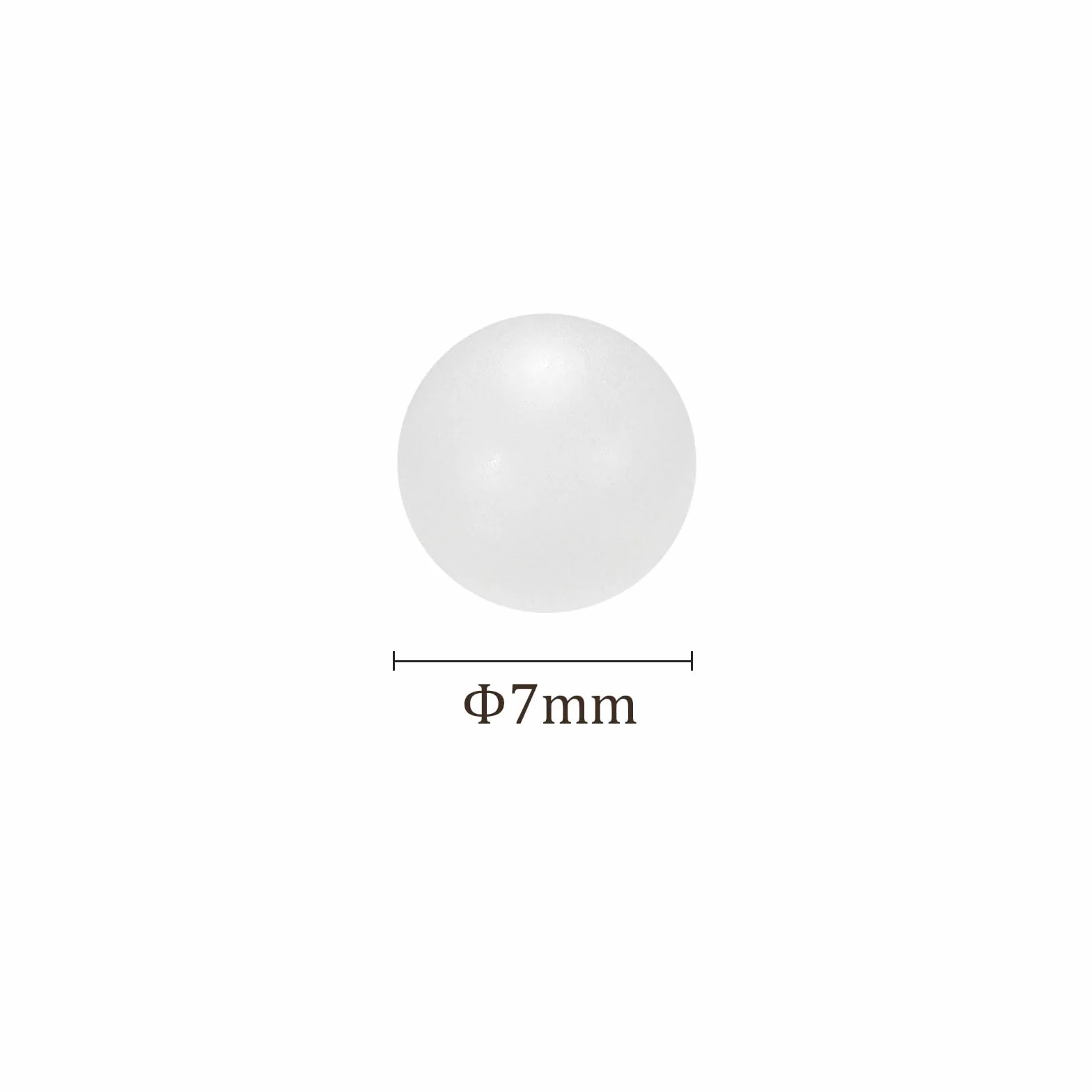 Cuscinetto a Sfera in Plastica 7mm PP per Rulli Trasportatori 100 Pezzi