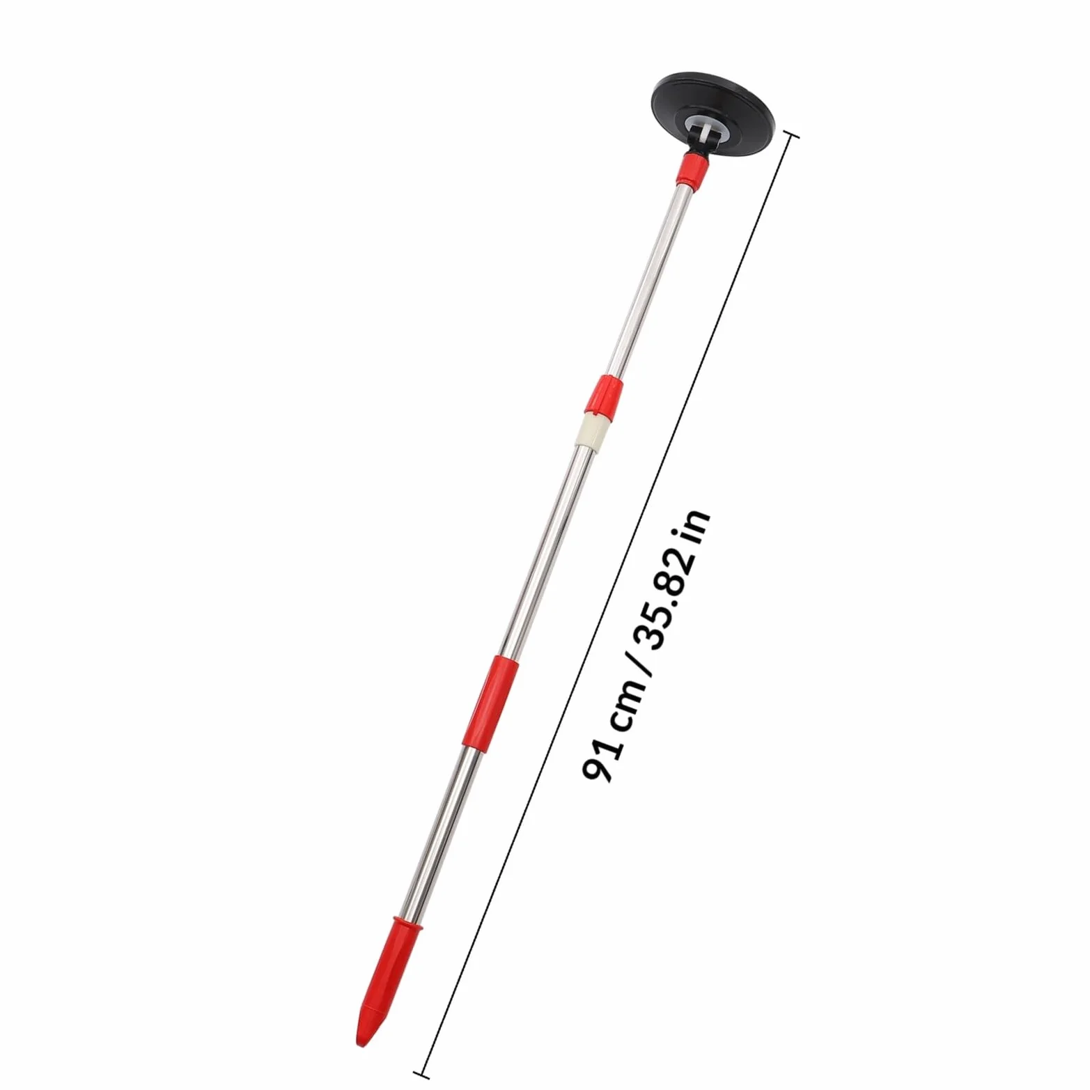 Beavorty Rotomop Ricambio Manico per Mop Rotante in Acciaio Inox e Plastica, Bastone Leggero Testa Girevole