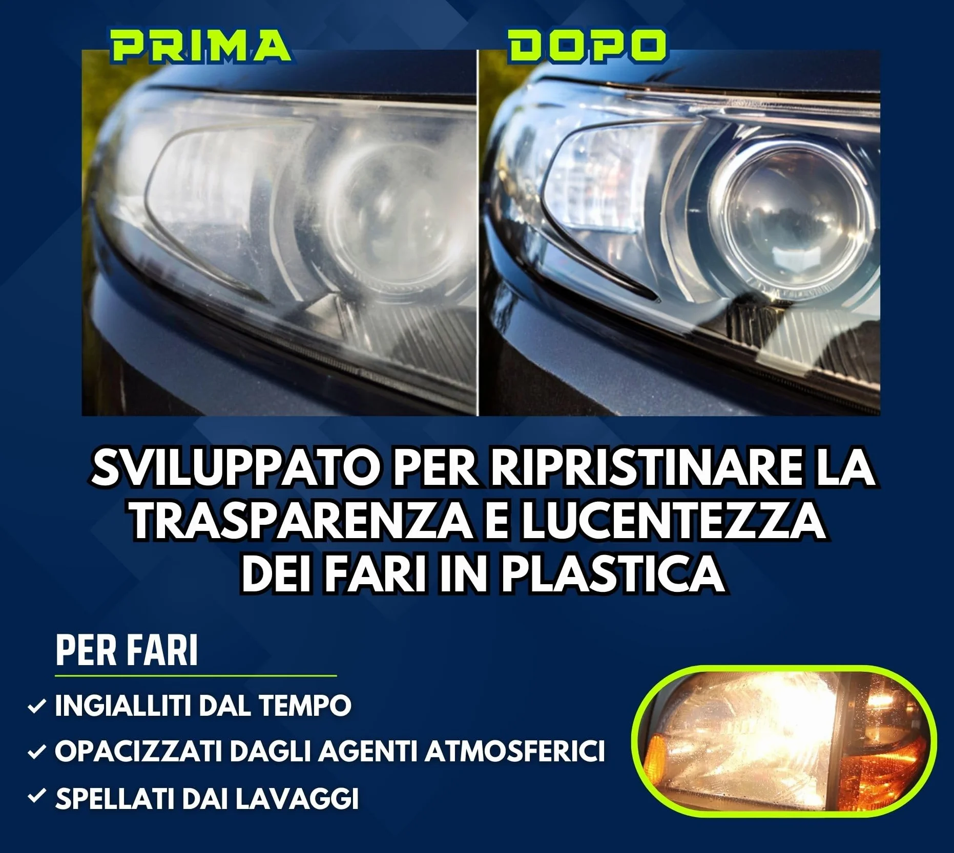 Lux Metal - Polish Lucidante Rinnova Fari 250 Gr Pasta Abrasiva ideale per lucidare Plexiglass Trasparente Lucidatura Plastica Policarbonato Rimuovi Graffi Plastica FanaliRinnova Fari Auto (250 Gr)