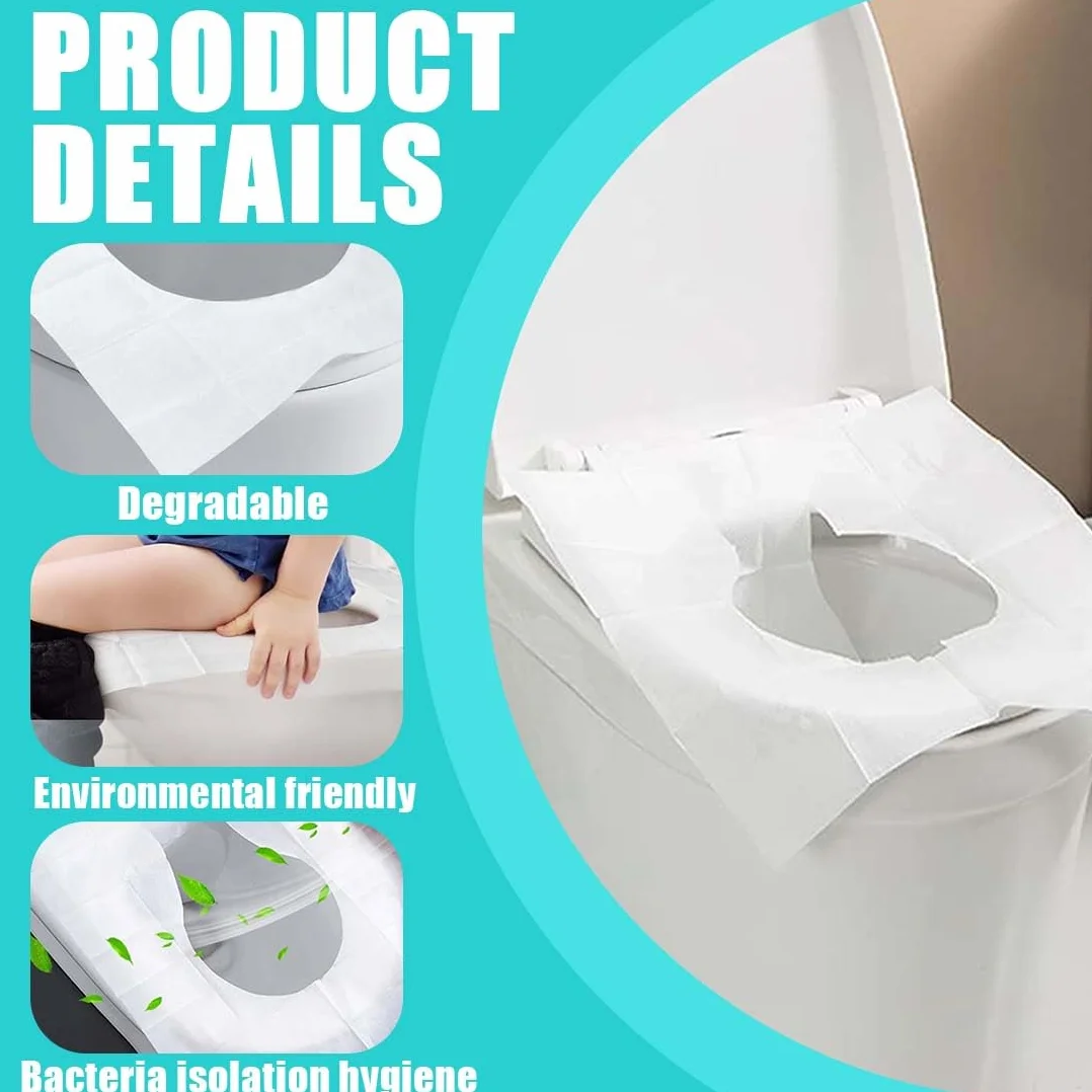 Copriwater Usa E Getta 60 Pezzi Coprisedili Wc Bianchi Biodegradabili Protezione Igienica