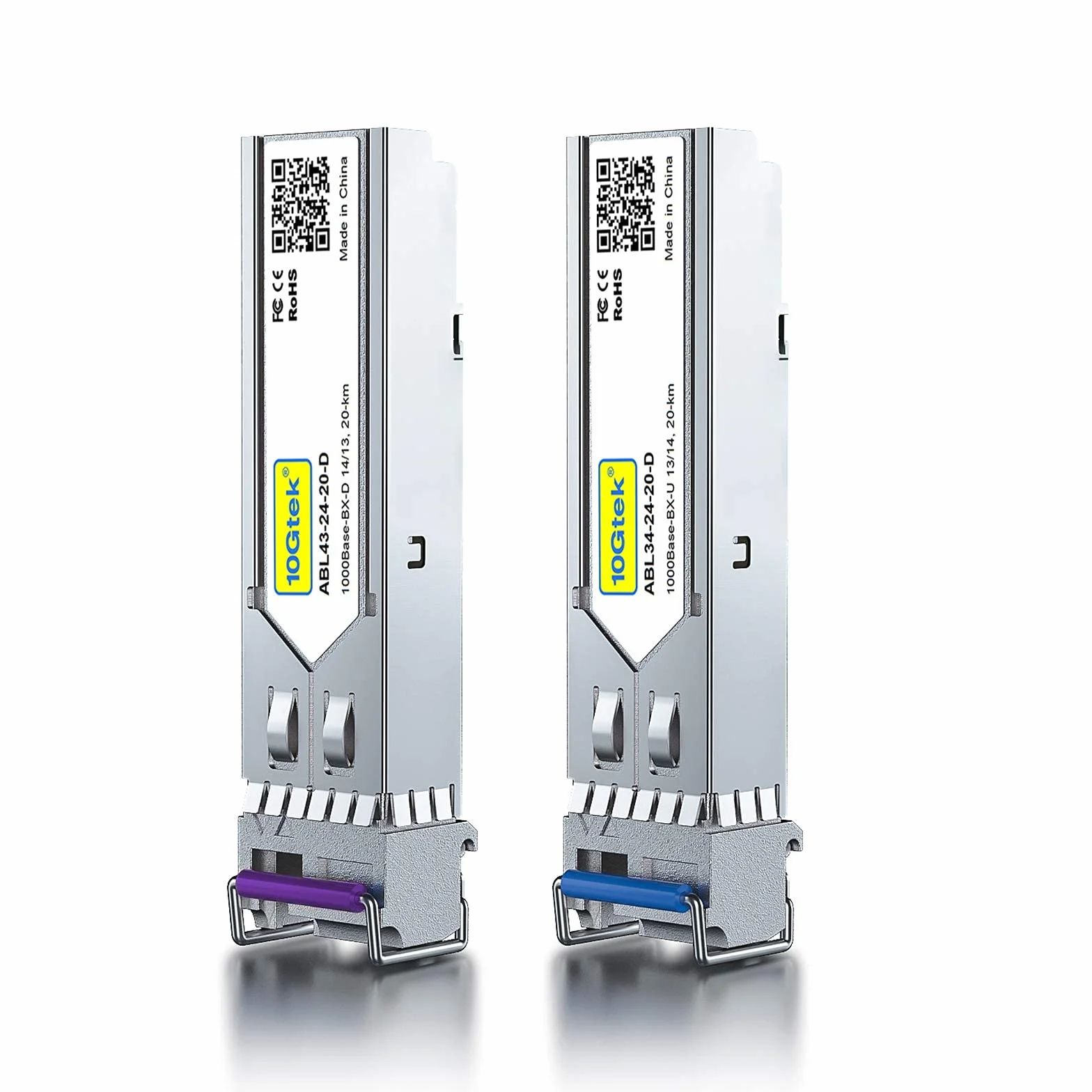 10Gtek 1.25G SFP Bidi Transceiver 1000Base-BIDI 1490nm/1310nm SMF 20km for Cisco GLC-BX-D Ubiquiti UniFi UF-SM-1G-S
