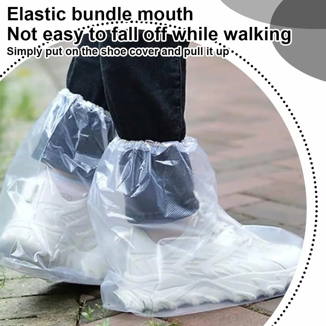 Copriscarpe Monouso Impermeabili Antiscivolo USA e Getta per Pioggia Outdoor