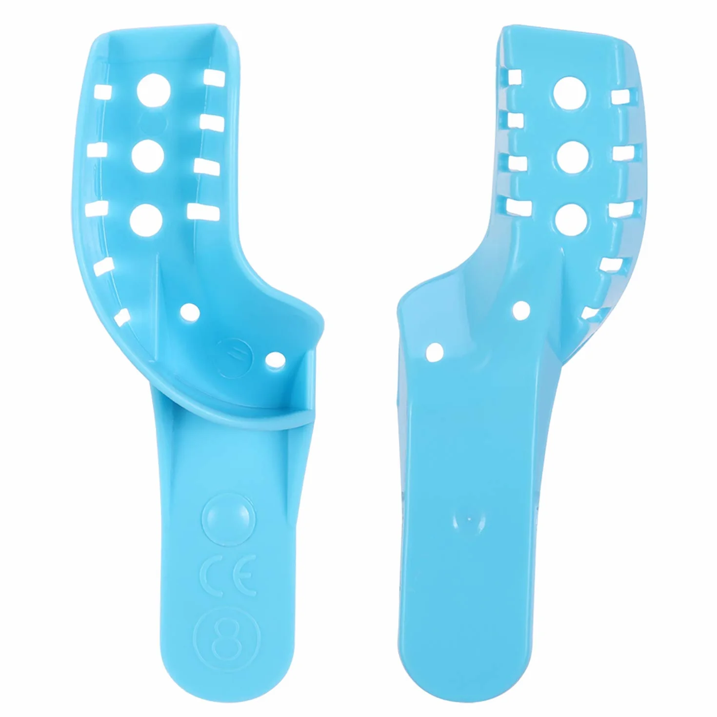 Vassoio per impronte dentali perforati autoclave 8 quadranti UL/LR sacchetto 12