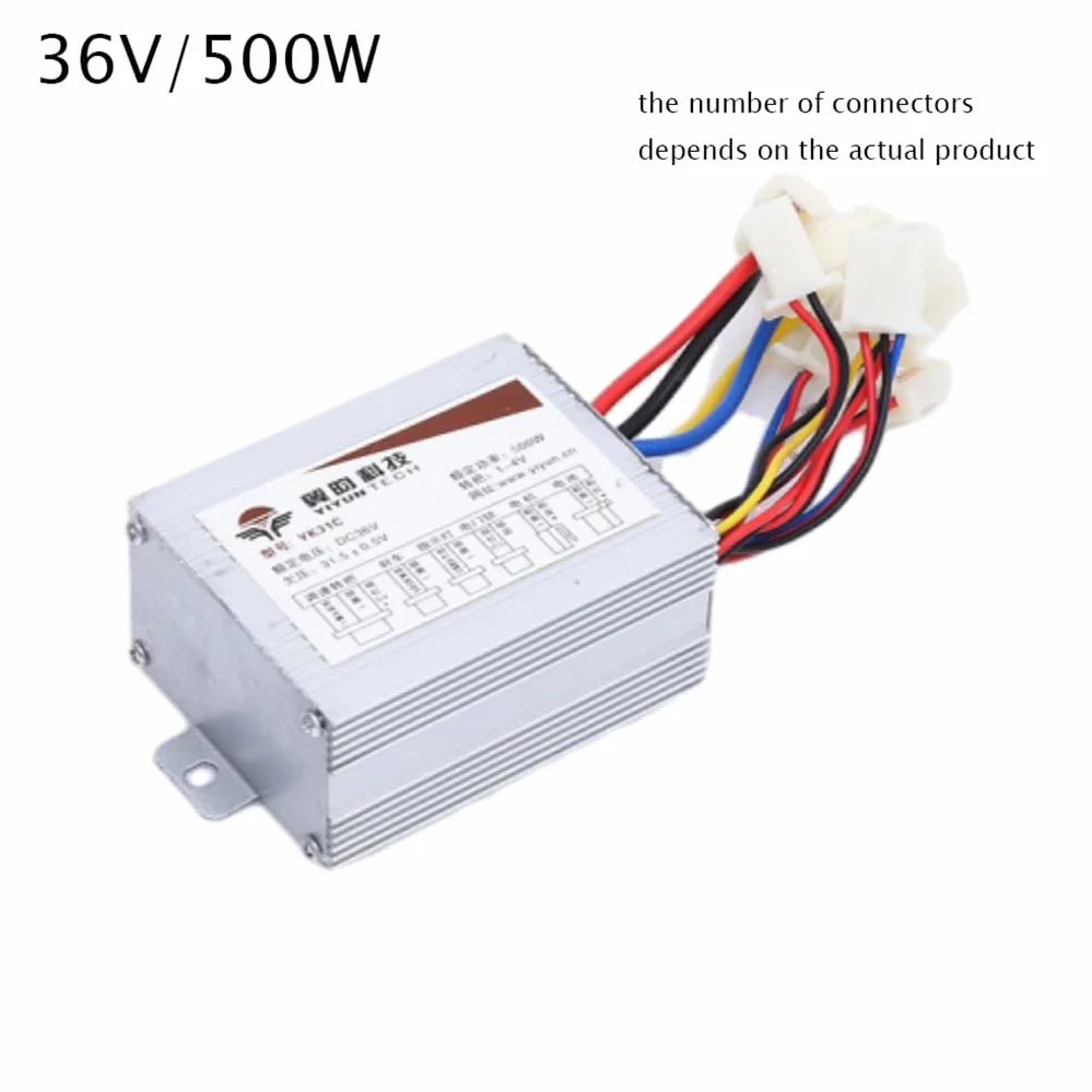250W/350W/500W/800W DC 24V/36V/48V Controller Motore Spazzola per Bici Elettrica per Parti di Biciclette Elettriche (36V500W)