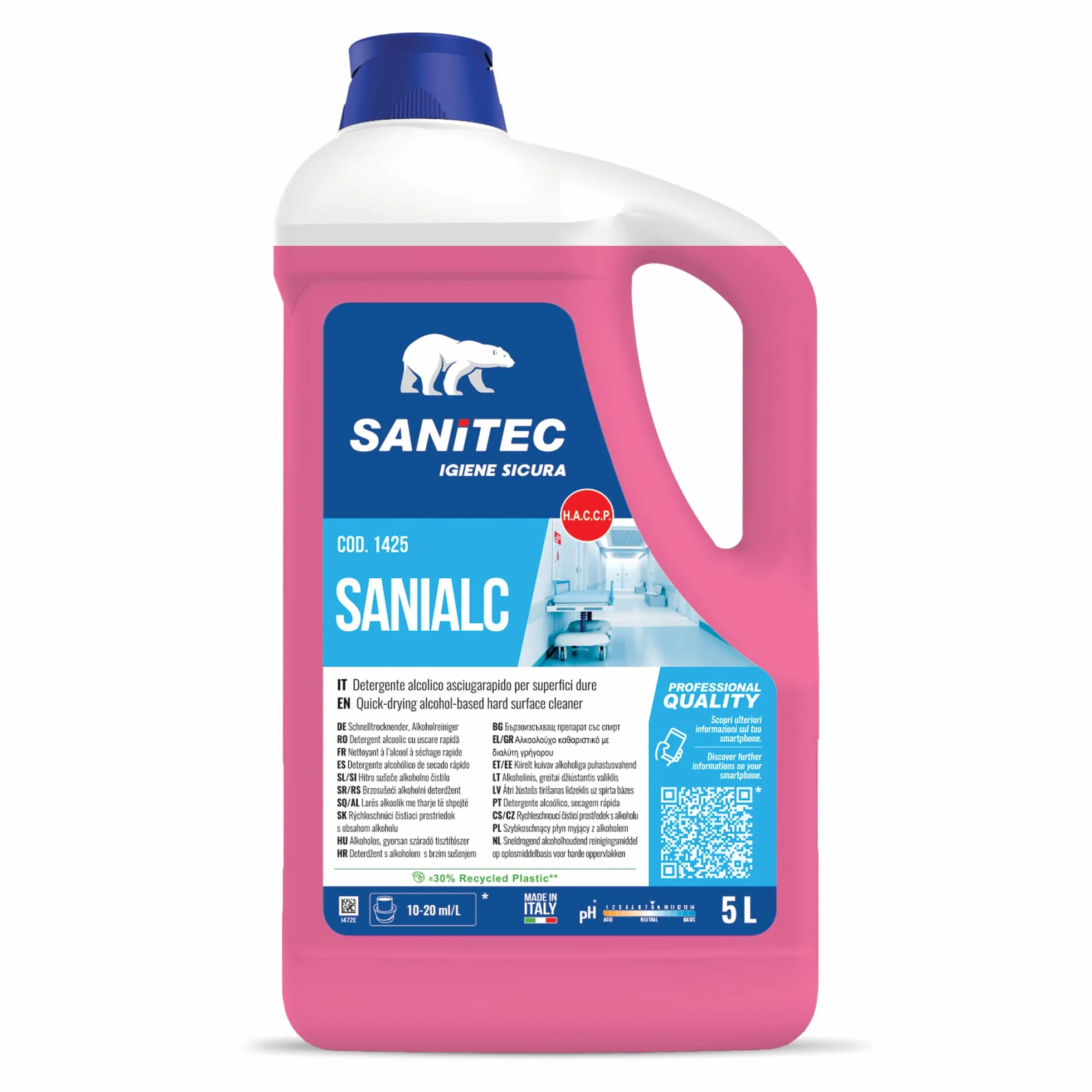 Sanitec Sanialc Detergente Concentrato Multi Superficie 5 kg