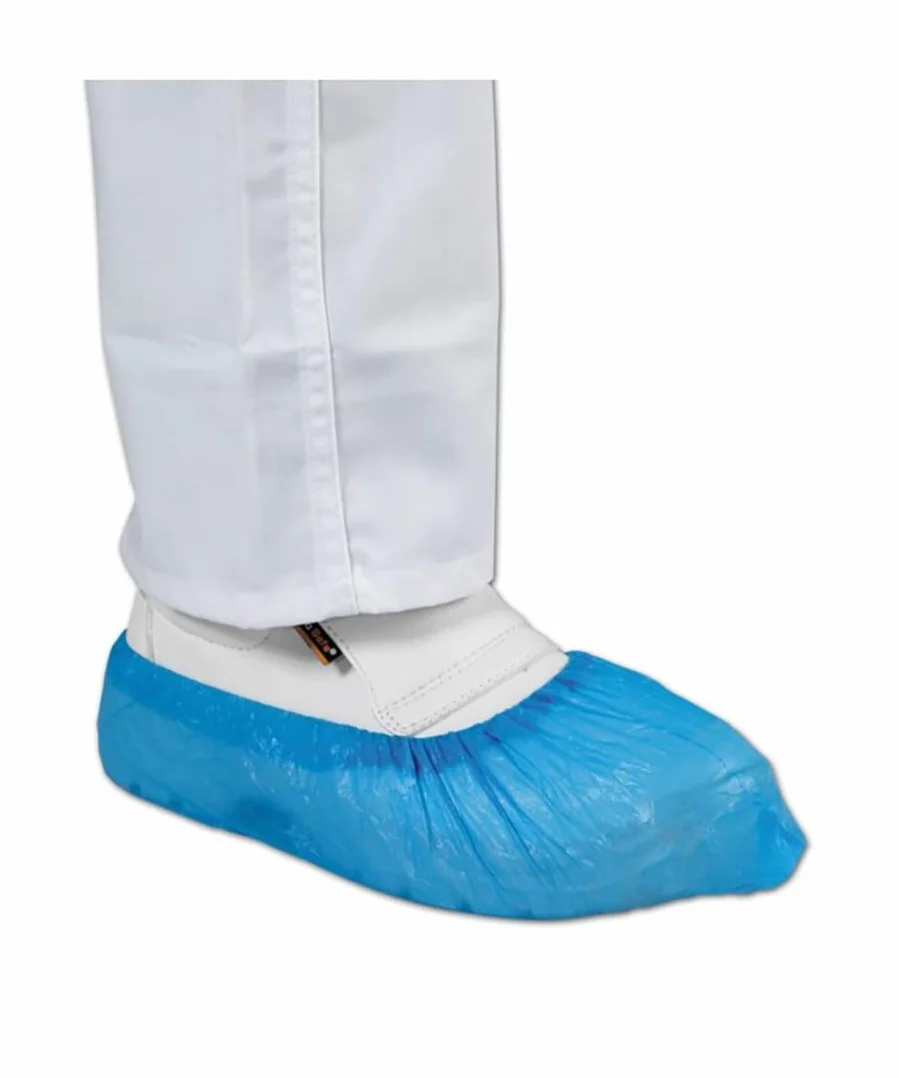 Copriscarpe Impermeabili MAQA 100 pz 42 cm Calzari Monouso USA e Getta Antiscivolo Blu