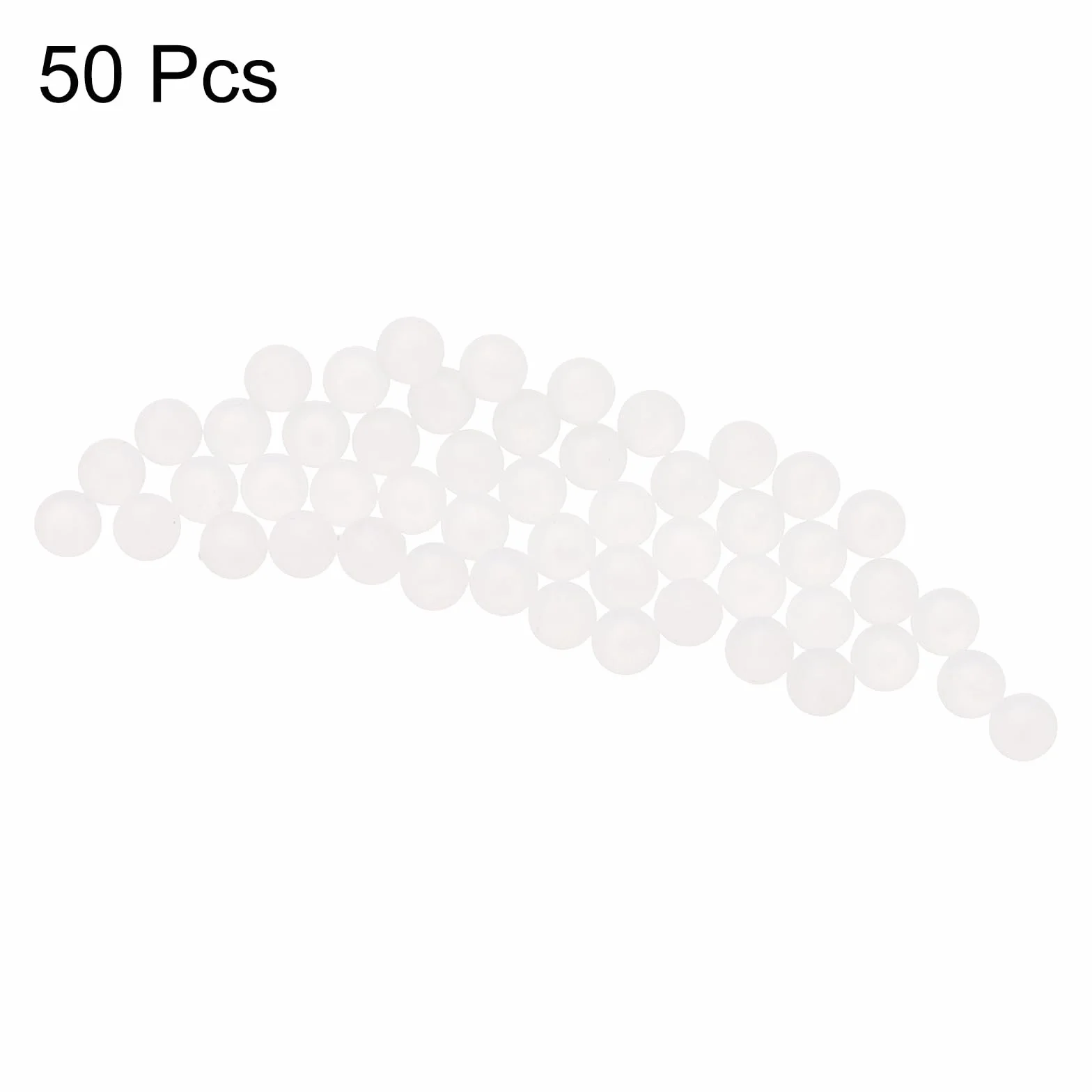 QUARKZMAN 50pz PP Plastica Cuscinetti Sferici 1/8" 3,175mm Solido Plastica Sfere G1 Precisione Mini Sfere