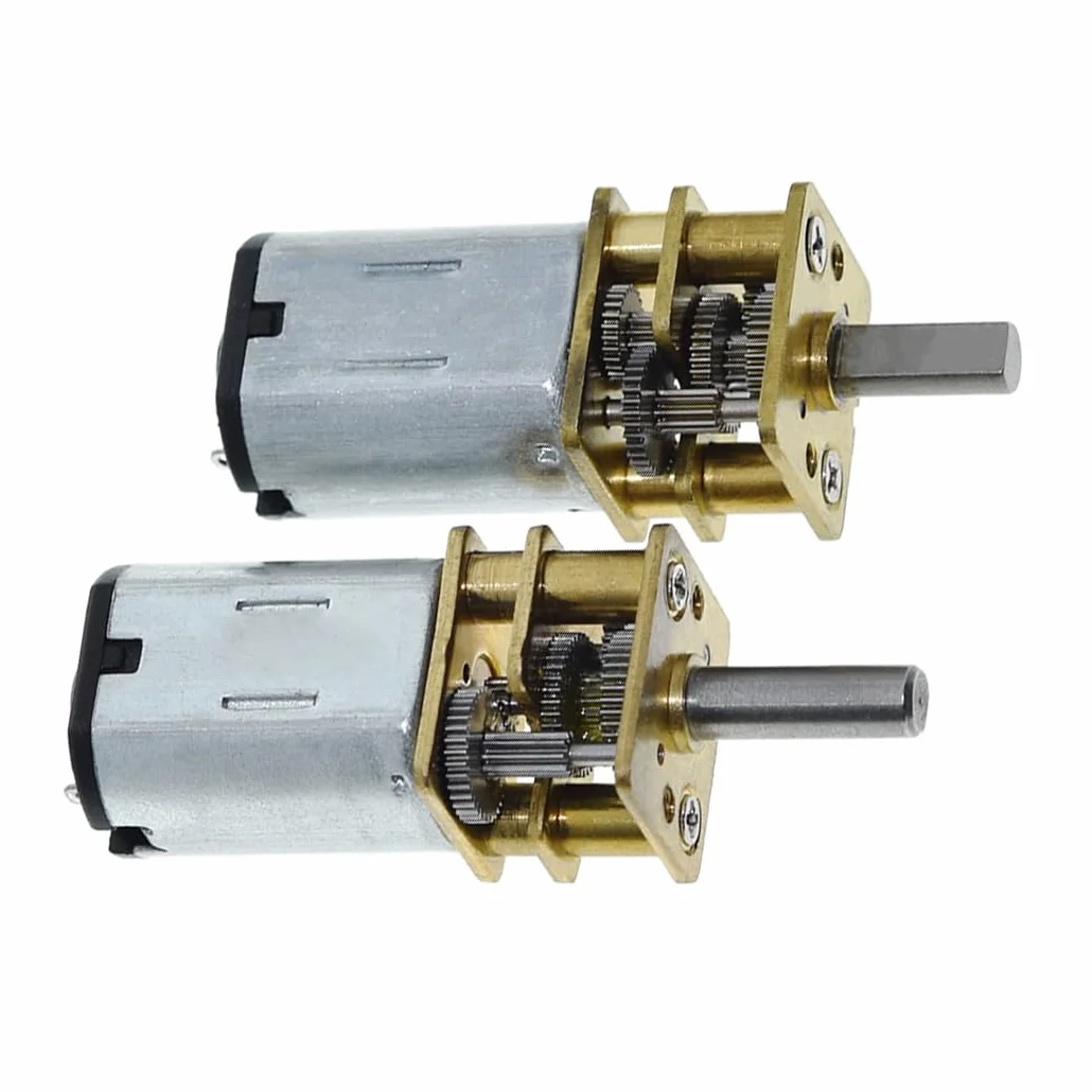 Motoriduttore Hailege 2 pezzi N20 (12V 500 giri/min) GA12-N20 DC 3V / 6V12V N20 Motoriduttore Mini motoriduttore di ritardo Micro motore per Smart Car multi-velocità Robort opzionale