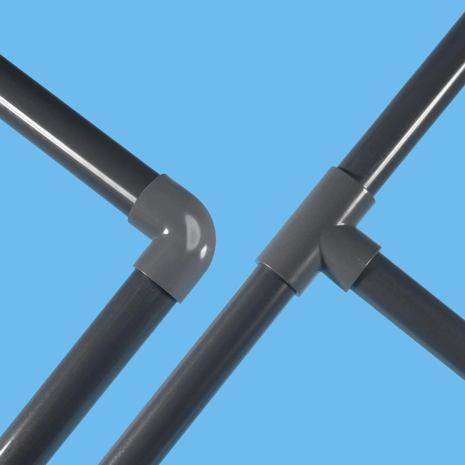 TOP-VIGOR Tubo rotondo rigido PVC 75 mm diametro esterno 67,8 mm diametro interno 0,35 m per decorazioni acquari