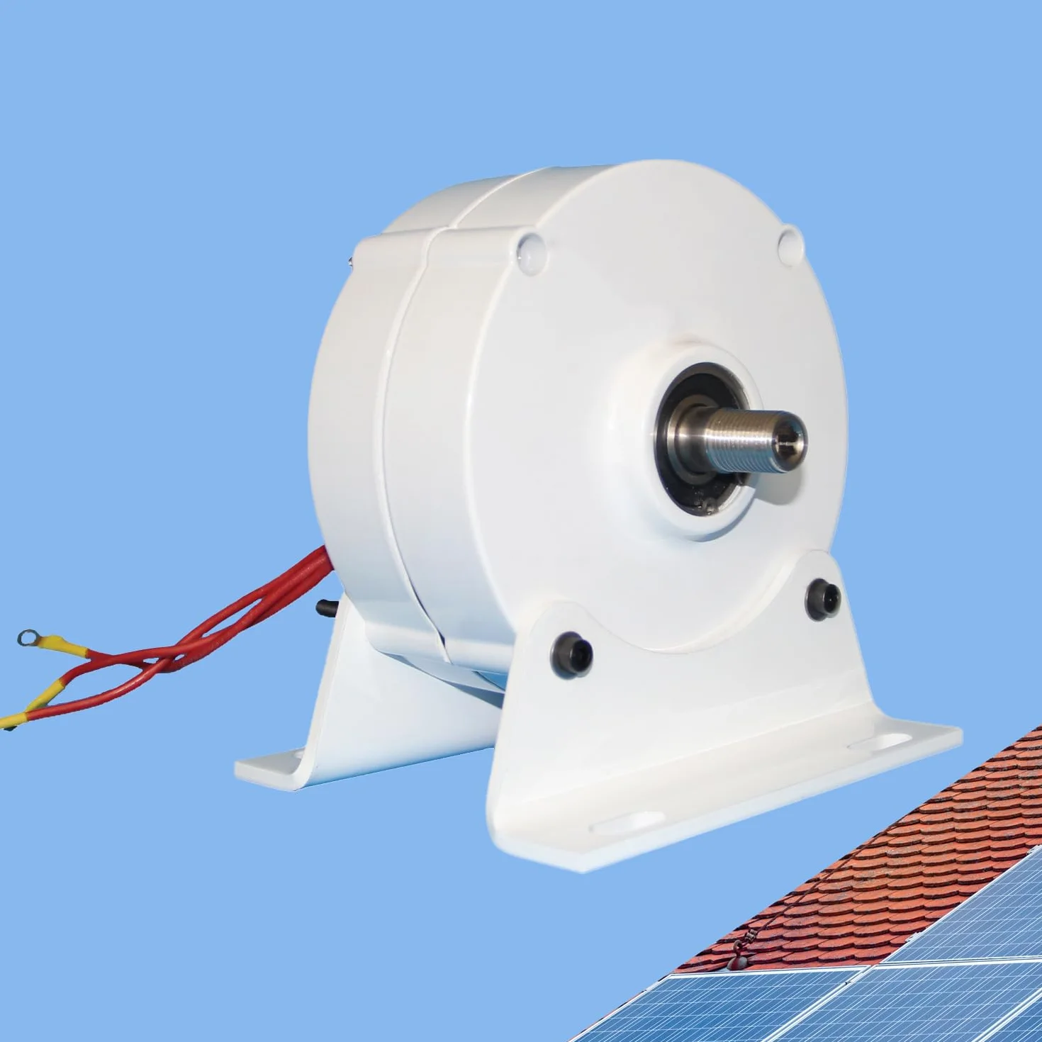 12 V 24 V 48 V 600 W Generatore eolico a 3 fasi | Generatore a magnete permanente | Generatore senza spazzole a turbina per impianti eolici | 650 giri/min | Generatore di corrente fai-da-te (con base