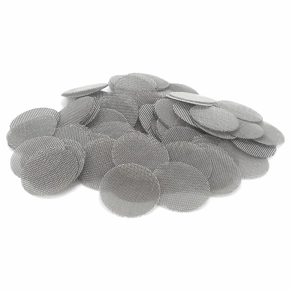 Filtro per Tubi 12,7 mm Maglia Intrecciata Garza Argentata 210 Pezzi con Scatola