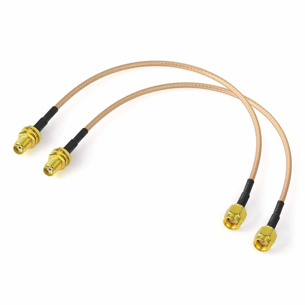Bingfu Cavo SMA Prolunga Antenna 4G 5G 30cm Maschio Femmina Montaggio Paratia RG316 Coassiale 2 Pezzi
