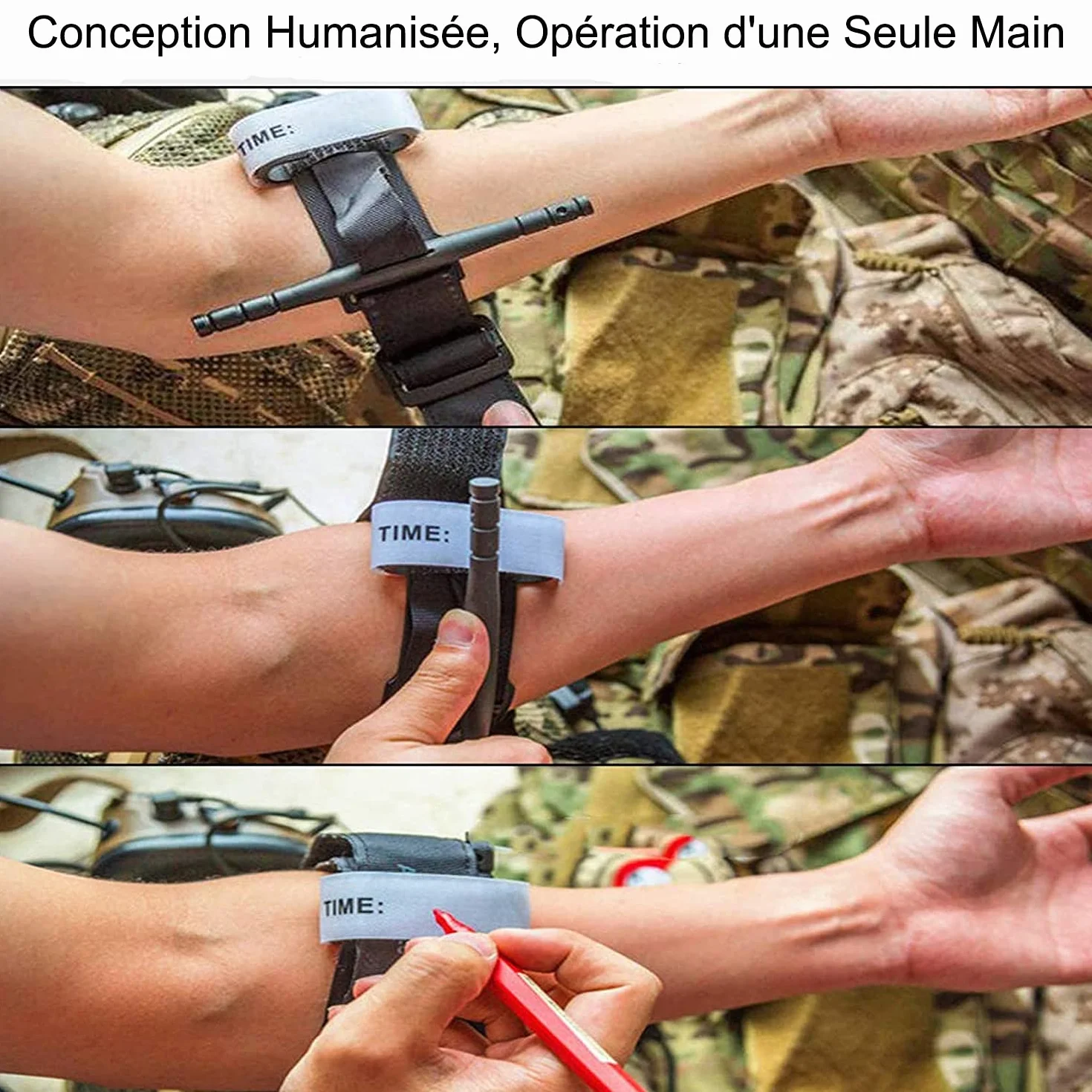 Garrese Tornello Accessori Per Garrese Tattico Kit di Emergenza per Caccia e Escursionismo, per Emergenze Gravi All'aperto ed Escursionismo Controllo Perdita di Sangue