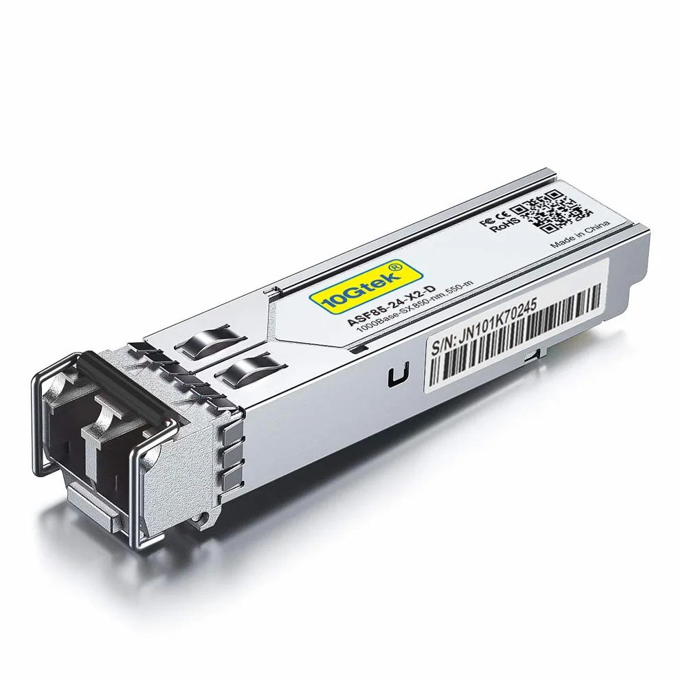 10Gtek Intel 1G SFP SX Moduł 1000Base-SX Mini-Gbic Fibre Transceiver Dual LC 850nm 550m