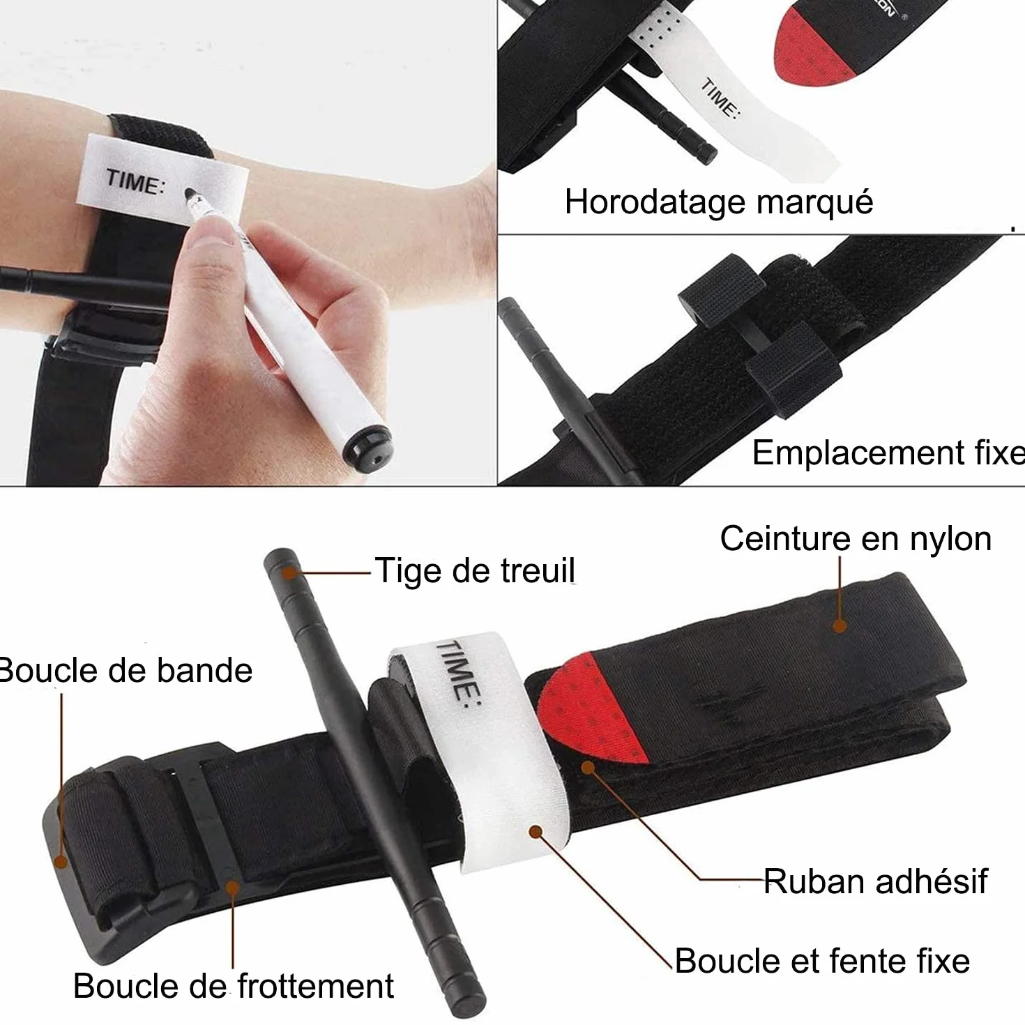 Garrese Tornello Accessori Per Garrese Tattico Kit di Emergenza per Caccia e Escursionismo, per Emergenze Gravi All'aperto ed Escursionismo Controllo Perdita di Sangue