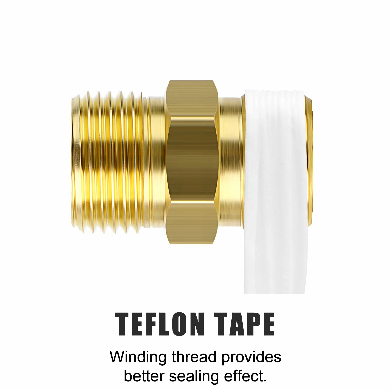 Raccordi a Compressione in Ottone 10 mm OD Femmina Connettore Diritto 5 Pezzi