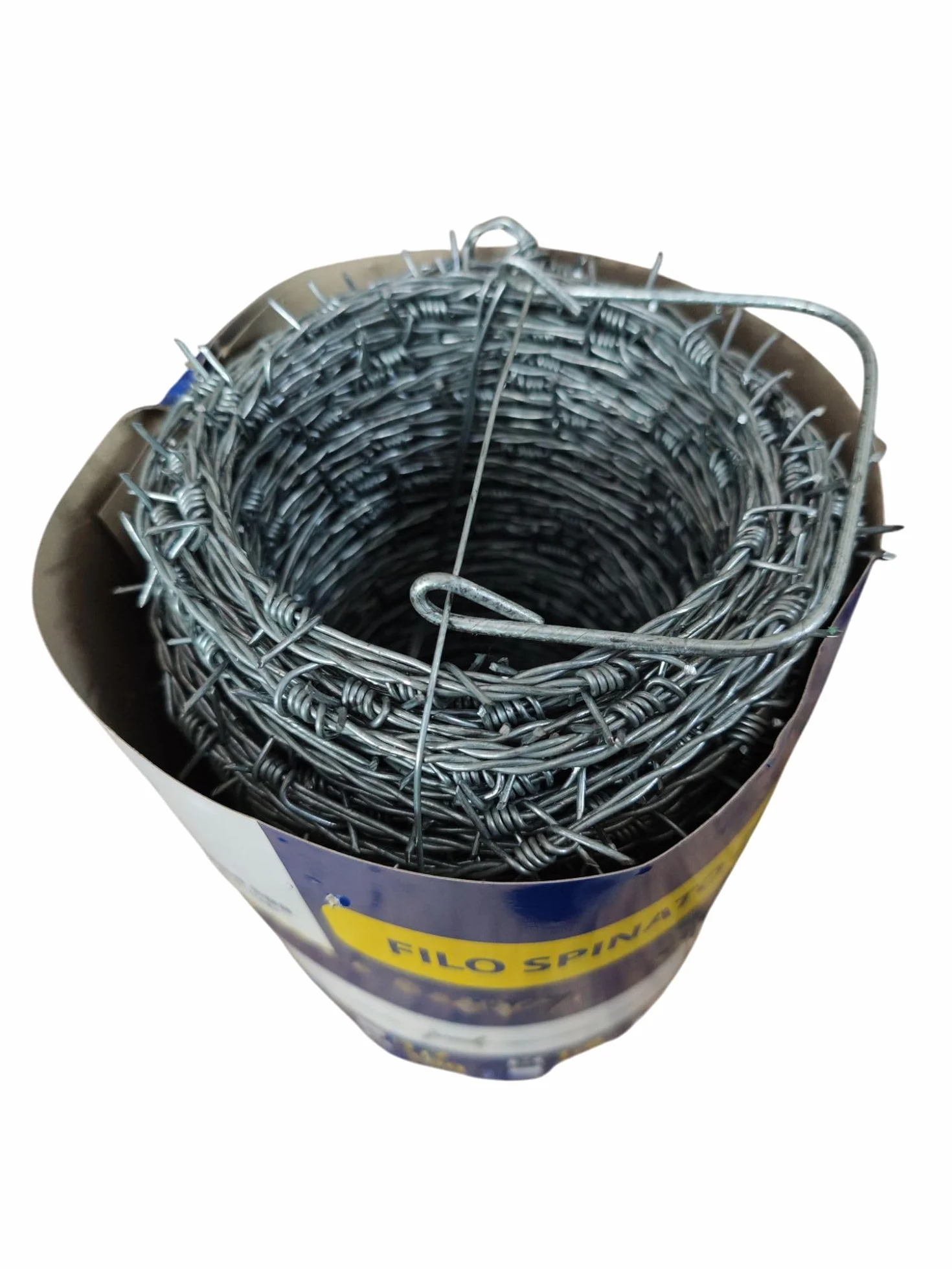 Filo Spinato Zincato 100m 1,7mm Rotolo Recinzione Antiarrampicata
