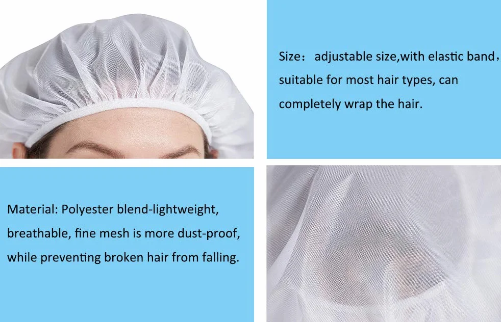 Nanxson Cappello da Cuoco Bianco Taglia Unica CF9033 Reti per Capelli Cucina